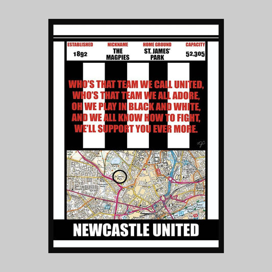 Newcastle United St James Park Football Print