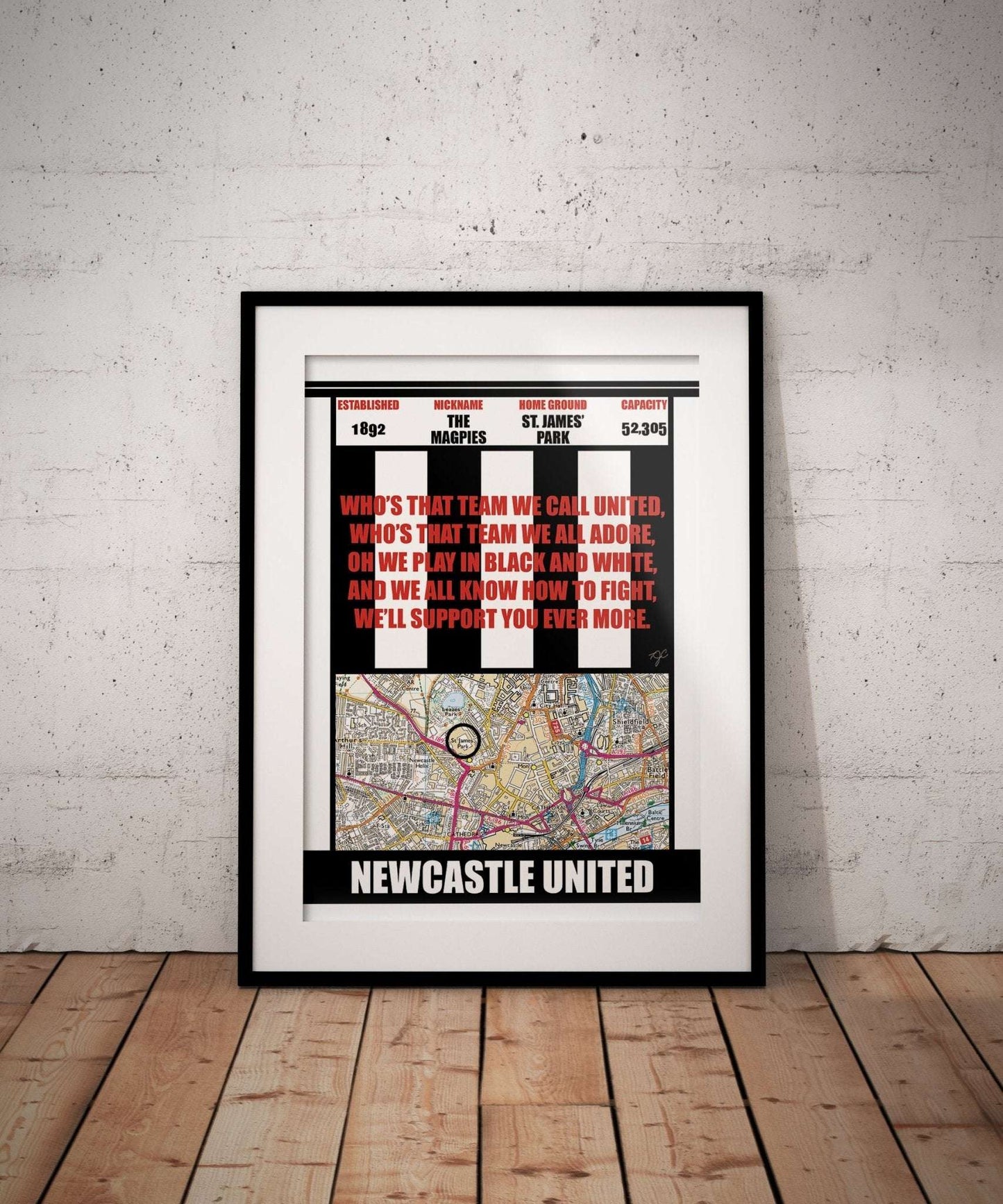 Newcastle United St James Park Football Print