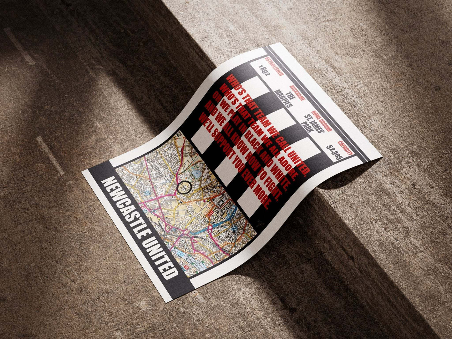 Newcastle United St James Park Football Print