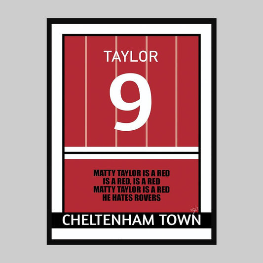 Matty Taylor Cheltenham Town Football Print