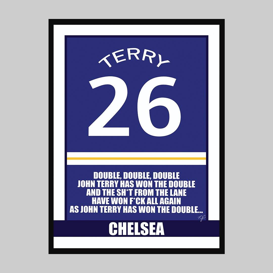 John Terry Chelsea - Football Print - Striped Circle