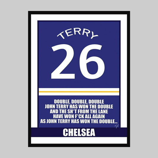 John Terry Chelsea - Football Print - Striped Circle