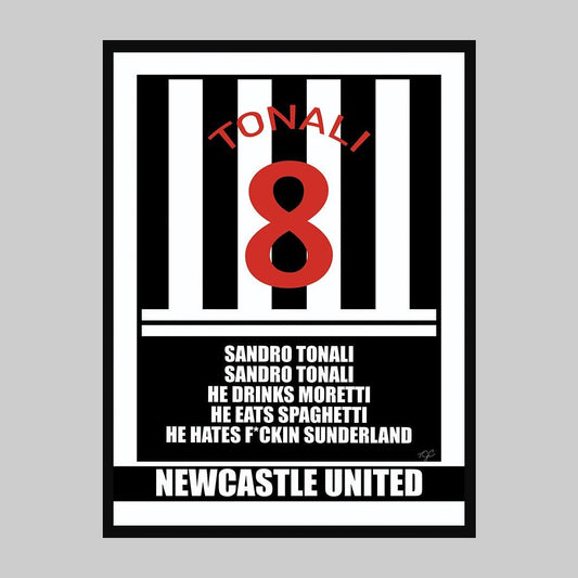 Newcastle United Sandro Tonali Football Print