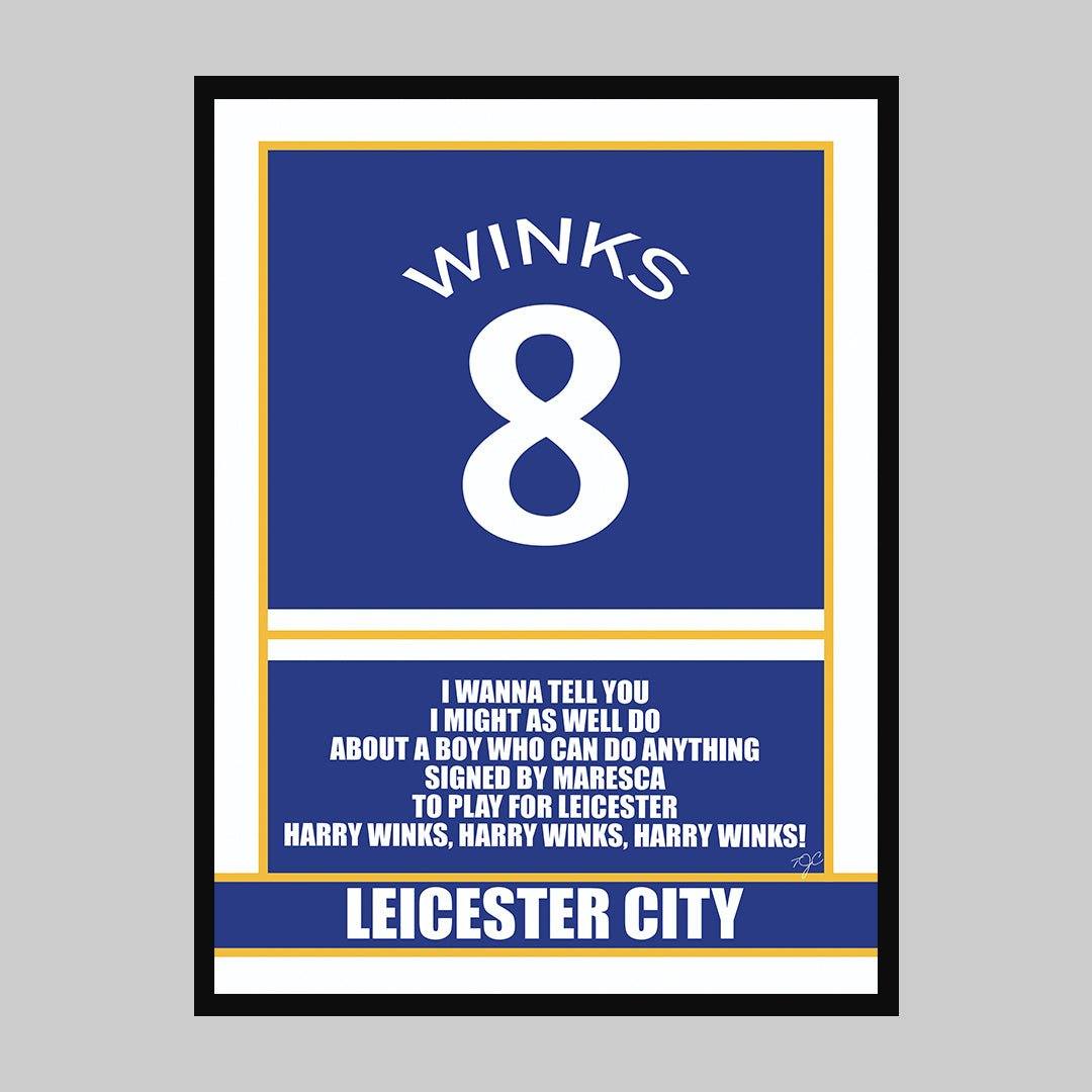 Leicester City Harry Winks print - Striped Circle