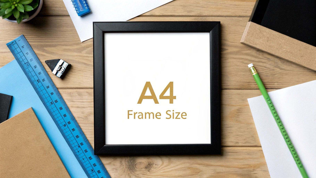 A4 frame size in cm guide for perfect wall art display