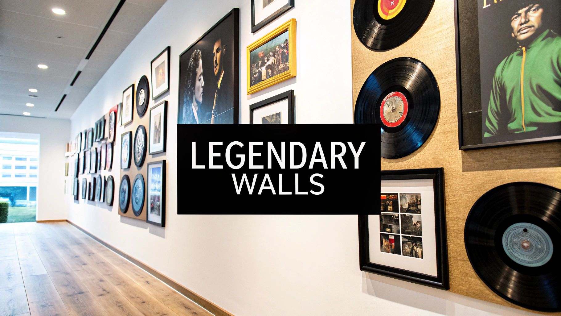 Album Cover Frames That Make Your Walls Look Legendary – Striped Circle