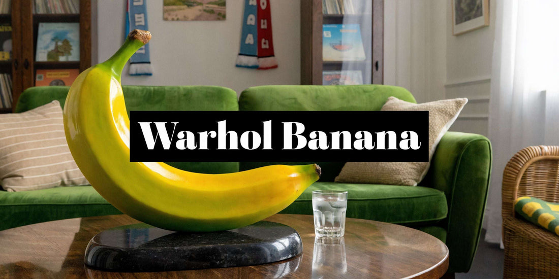 Andy Warhol Banana artwork highlighting art, history, and home decor elements