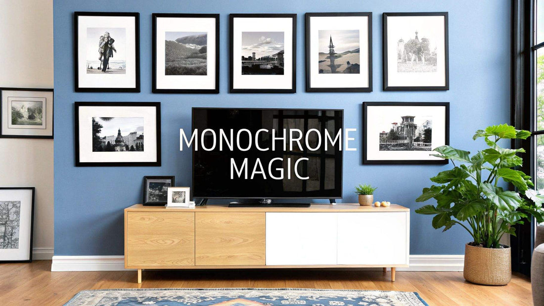 Modern black and white art print showcasing why black and white art prints are the ultimate cool for your walls