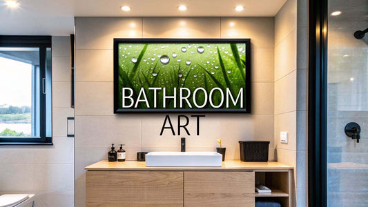 Bathroom Artwork Prints: Your Guide to a Legendary Loo wall art in modern bathroom interior