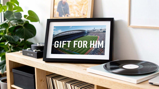Legendary football and music prints birthday gift ideas for him alternative to socks
