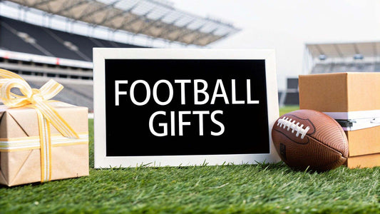 Birthday gifts for football fans including jerseys, footballs, and accessories