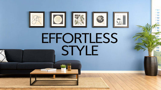 Black and white art prints showcasing effortless style with minimalist design elements