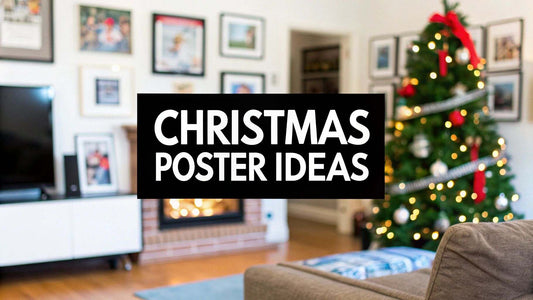 Creative and vibrant Christmas poster design with festive elements and bold text Forgettable Christmas Poster Ideas? Not On Our Watch.