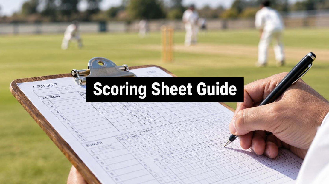 Cricket Scoring Sheet Guide for Beginners