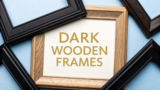 Dark wooden frames showcasing wall art from The Ultimate Guide to Dark Wooden Frames for Your Wall Art