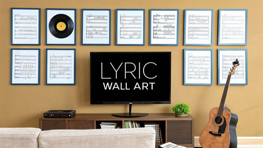 10 of the Best Song Lyric Quotes to Grace Your Walls displayed on stylish wall art designs