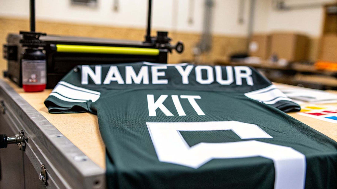 A Fan's Guide to Football Shirts Name Printing showing different football shirt name styles