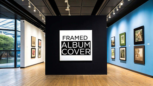 The Ultimate Guide to Nailing Your Wall Art with a Framed Album Cover hanging on a wall