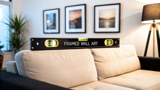 Framed wall art guide featuring stunning prints and easy hanging tips