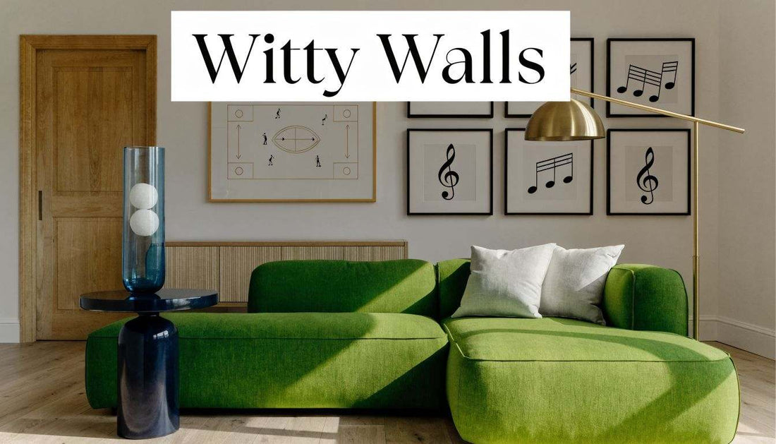 Funny art wall decor with witty and humorous designs for home improvement