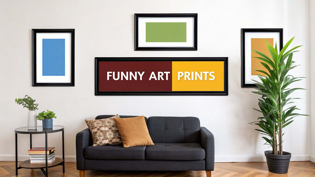 Banish boring walls with funny art prints vibrant wall decoration