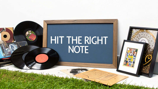 Gifts for music lovers UK including headphones, vinyl records, and musical instruments