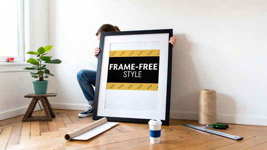Step-by-step guide on how to hang posters without frames using easy, damage-free tips to elevate your wall decor