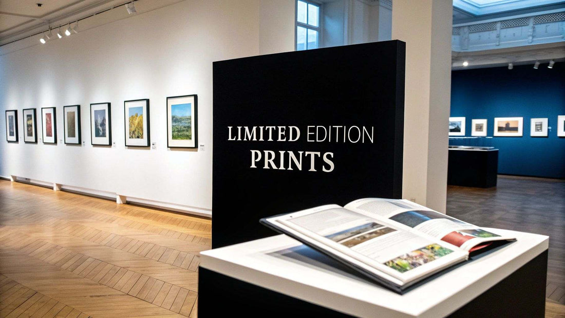 Discover limited editions prints guide with various collectible art pieces displayed
