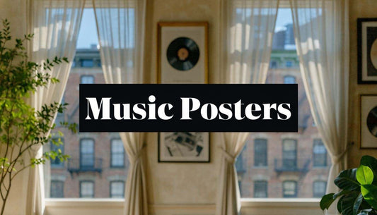 Music posters guide showcasing vibrant wall art designs