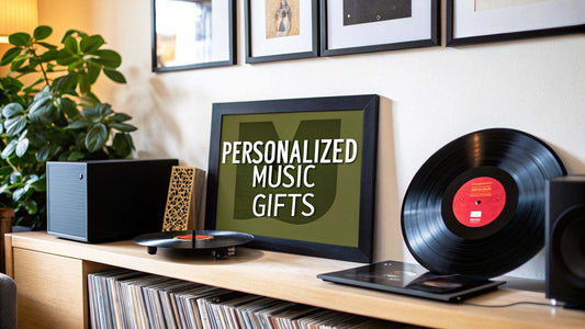 Unforgettable personalized music gifts with custom notes and vinyl records