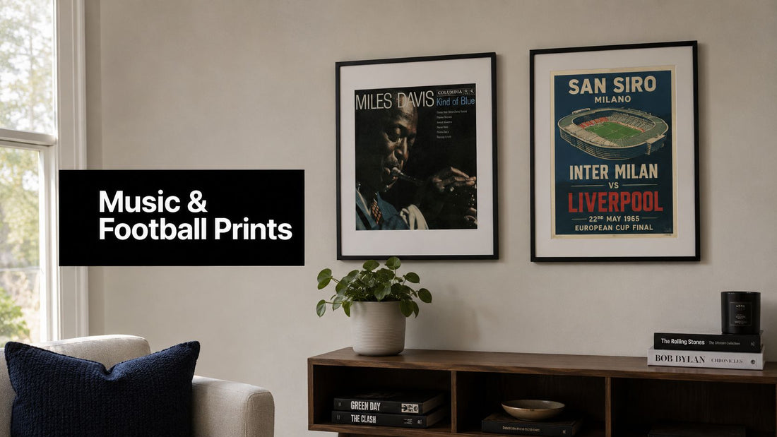 Music & Football Prints: Style Your Walls with Striped
