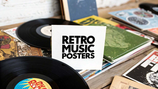 Retro music posters collection for vibrant wall decor