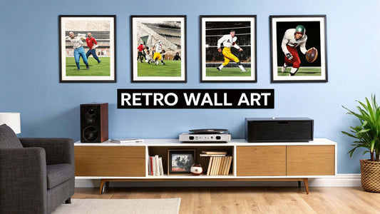 Retro style wall art featuring a backstage pass design for unique wall decor