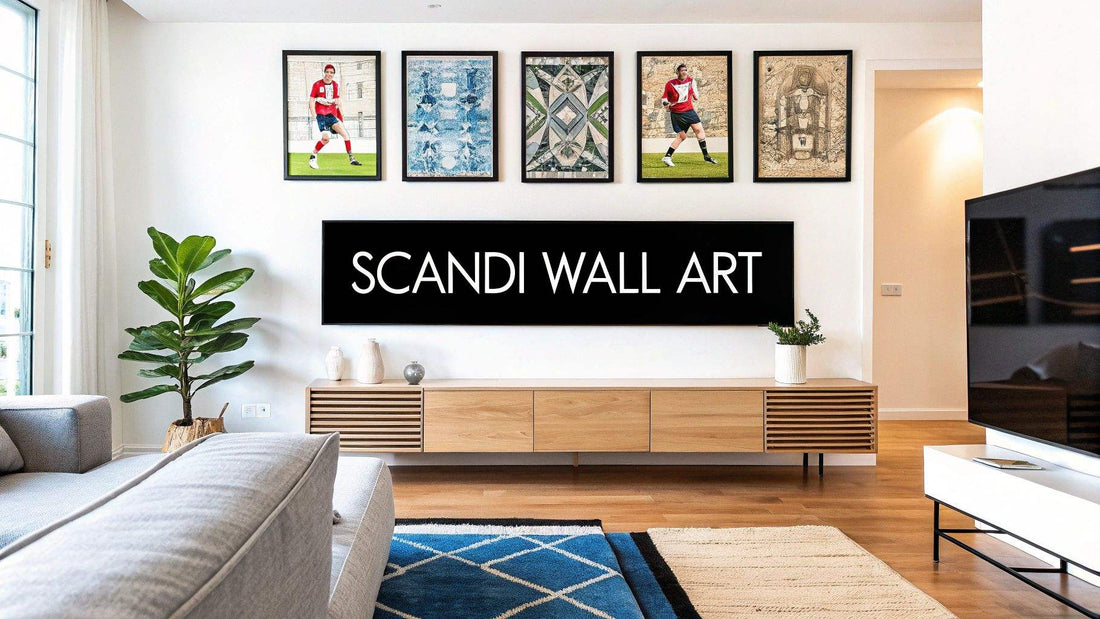 A Guide to Scandi Wall Art for the Modern UK Home showcasing minimalist Scandinavian decor