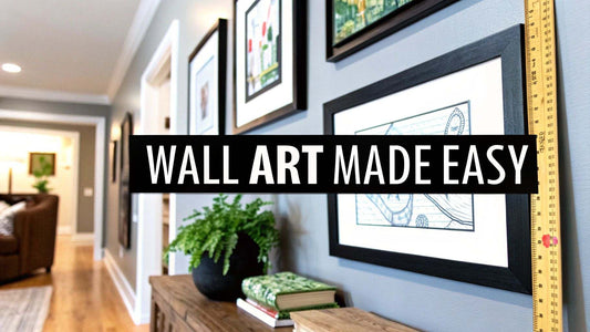 Create a perfect set of wall art without the headaches for home decor