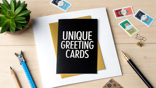 Colorful unique greeting cards from the UK to ditch the drab designs