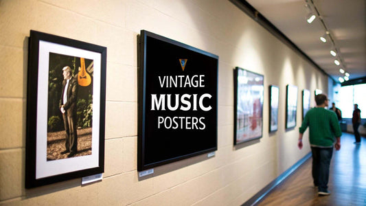 A Music Lover's Guide to Vintage Posters showcasing classic music themes and designs