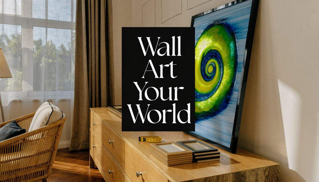 Wall Art Your World book cover featuring cool print designs and modern art styles