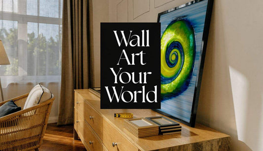Wall Art Your World book cover featuring cool print designs and modern art styles