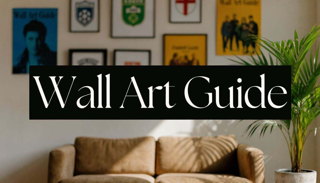 Wall art featuring music and football fan designs guide