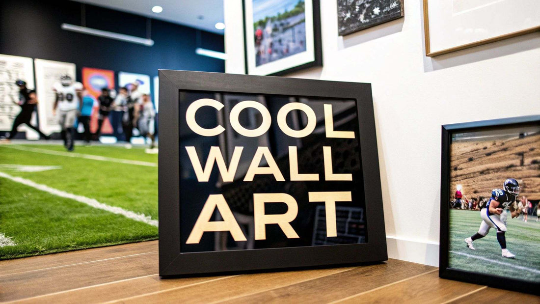 Creative wall art design demonstrating how to create a wall with art that's actually cool