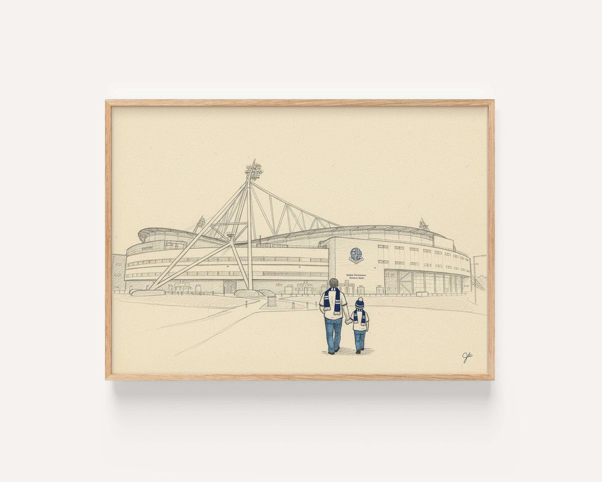 Bolton Wanderers FC print – framed football artwork
