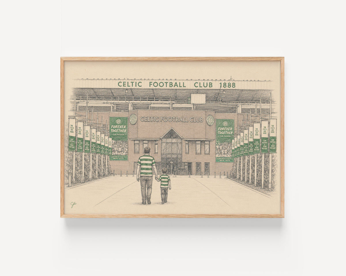 Celtic FC Celtic Park football wall art print