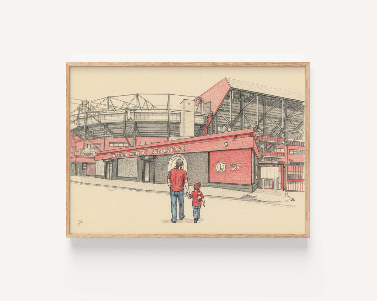 Charlton Athletic FC print – framed football artwork
