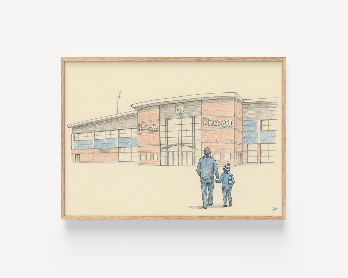 Chesterfield FC SMH Group Stadium football wall art print