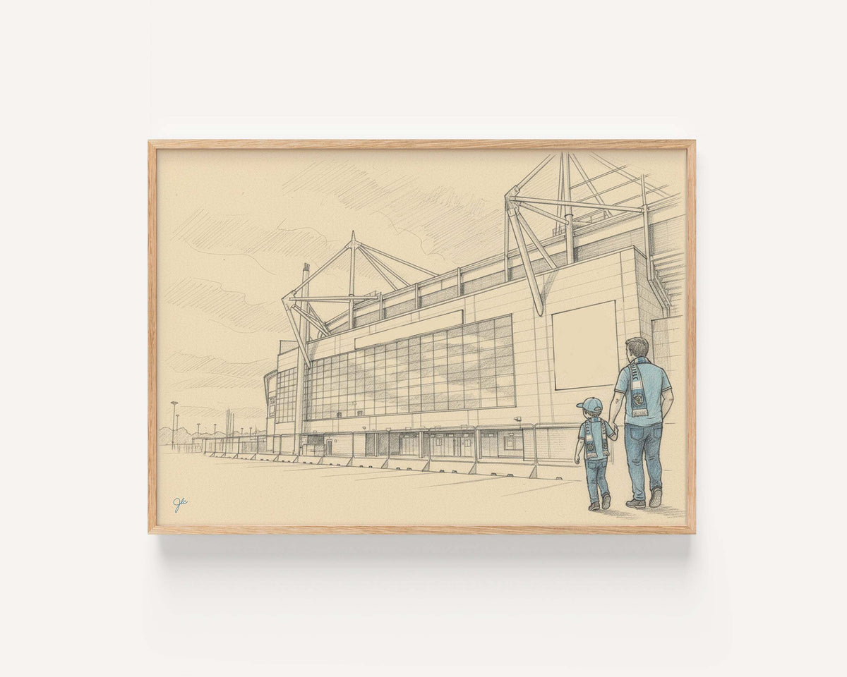 Coventry City FC print – framed football artwork