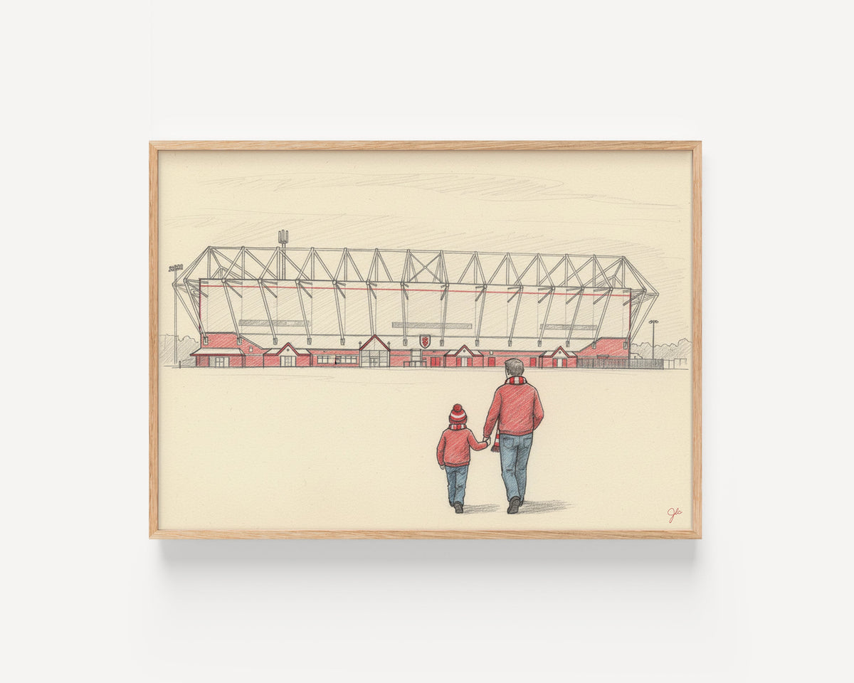 Crewe Alexandra FC Alexandra Stadium football wall art print