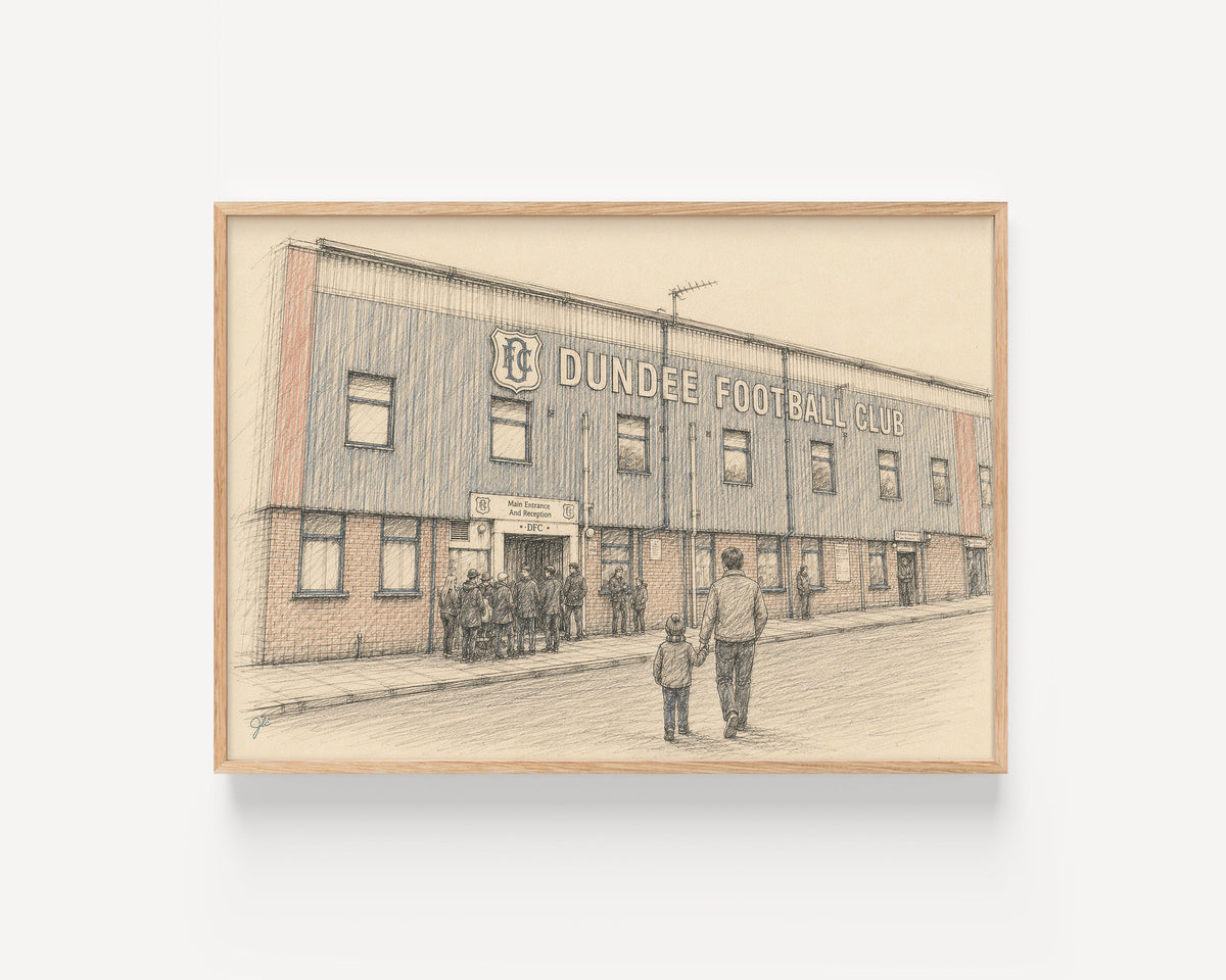 Dundee FC Dens Park football wall art print
