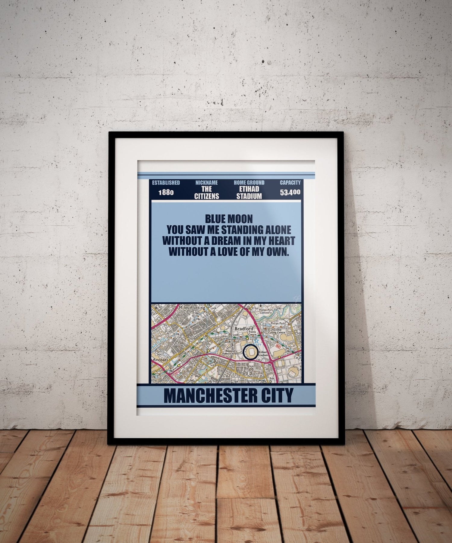 Manchester City - Striped Circle