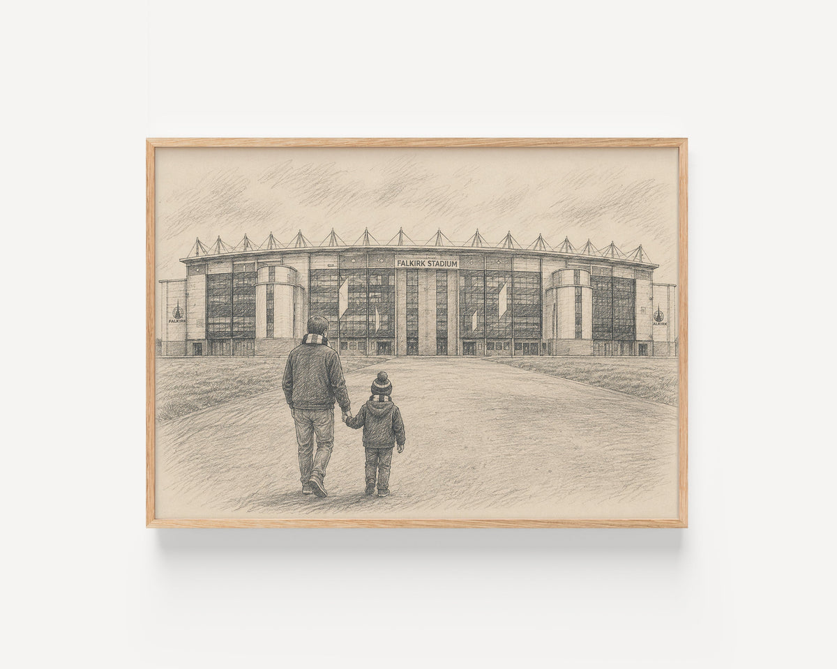 Falkirk FC The Falkirk Stadium football wall art print